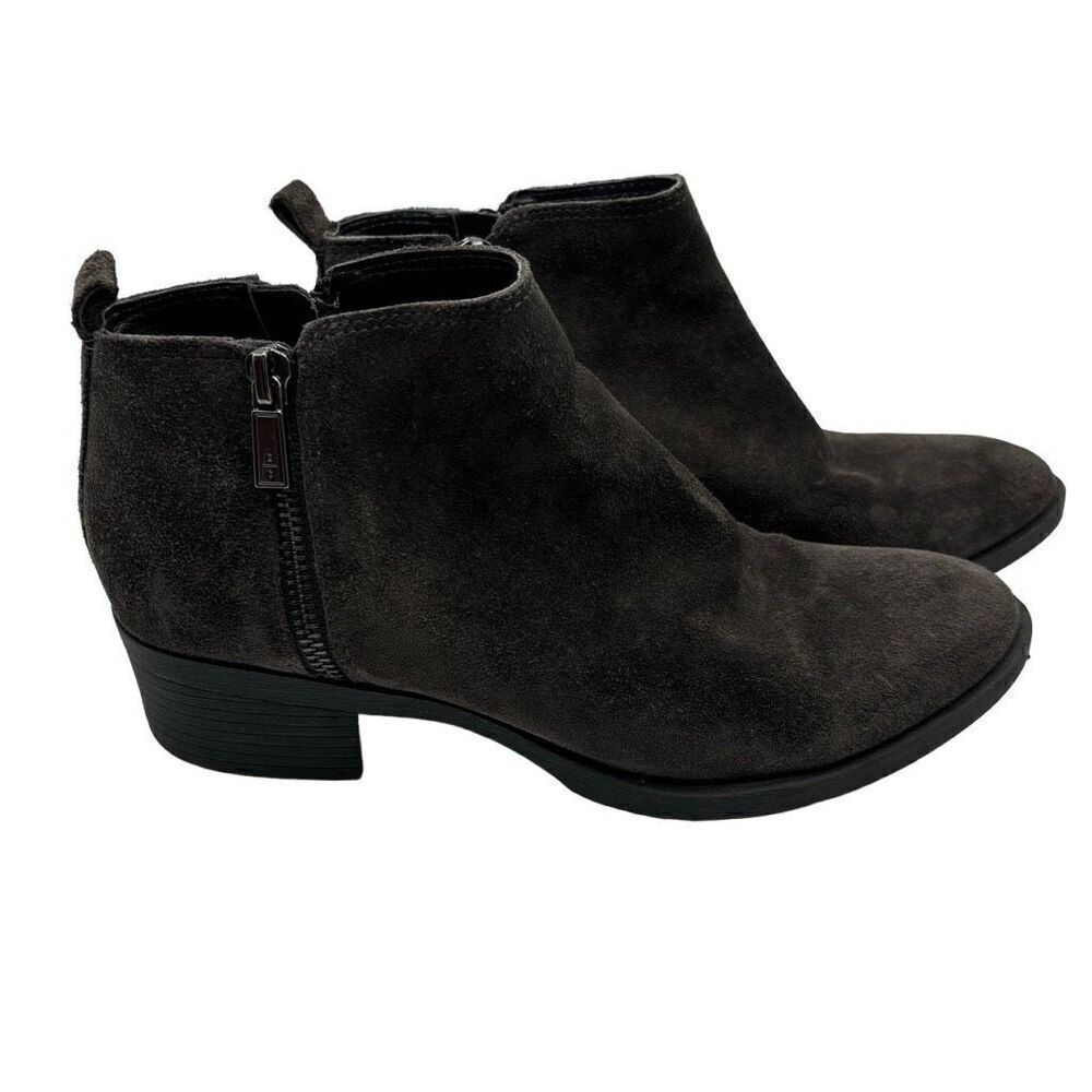 Kenneth Cole New York Women's Dara‎ Leather Bootie Ankle Boots Brown Size 7.5